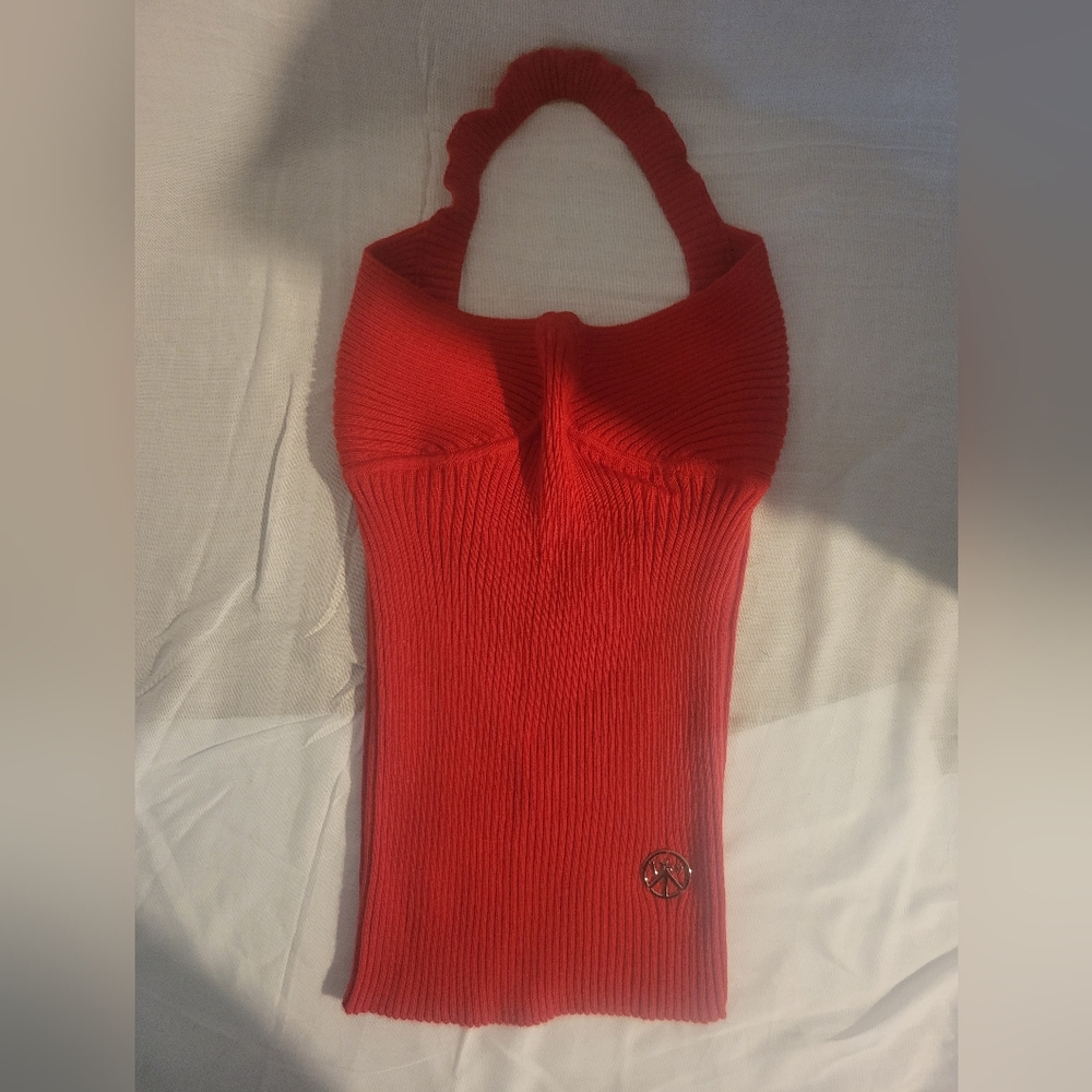 Dior Vibrant Red Knit Top